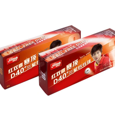 DHS D40+ 3 Star Table Tennis Balls, Pack of 10