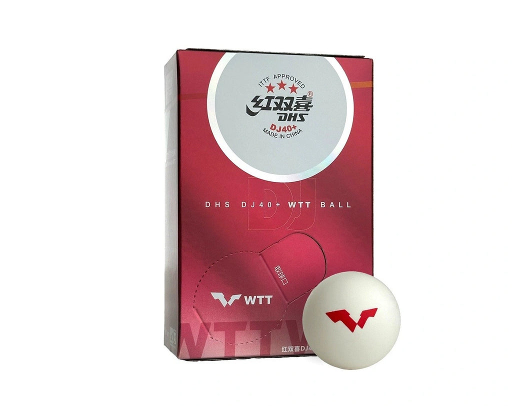 DHS DJ40+ WTT 3*** ITTF Balls, Pack of 6