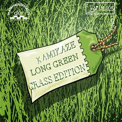 Der-materialspezialist Kamikaze Ox Long Green Grass - Long Pimple Table Tennis Rubber