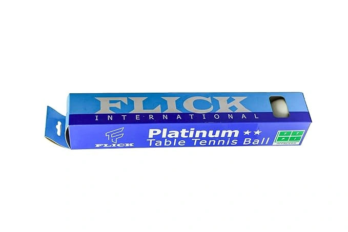 Flick Platinum 2 Star 40+mm Table Tennis Balls, Pack of 6
