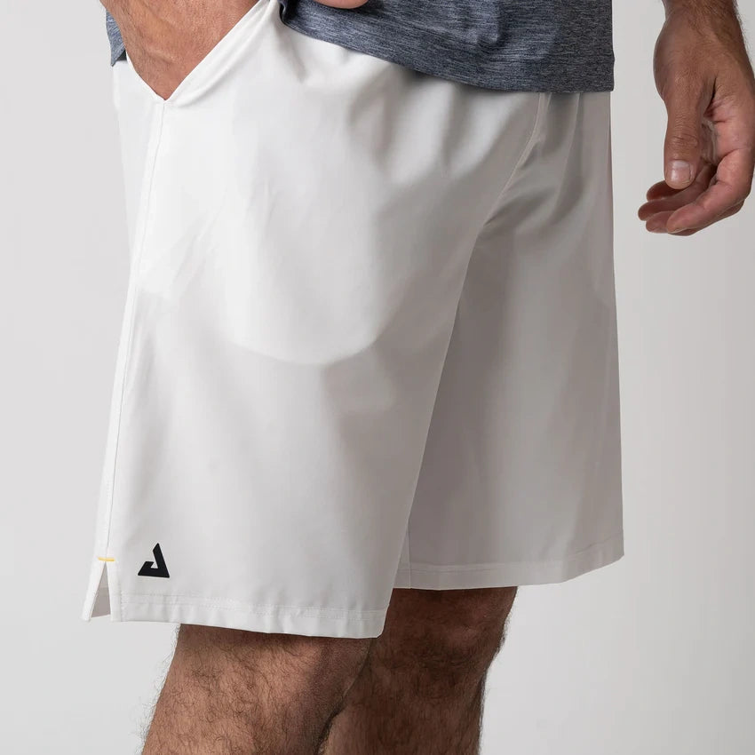 JOOLA Mens Woven 9 Shorts (White) - M