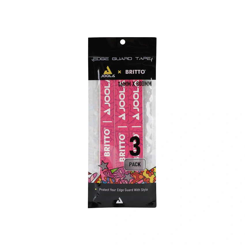 JOOLA x BRITTO Pickleball Edge Guard Tape Pink 18mm