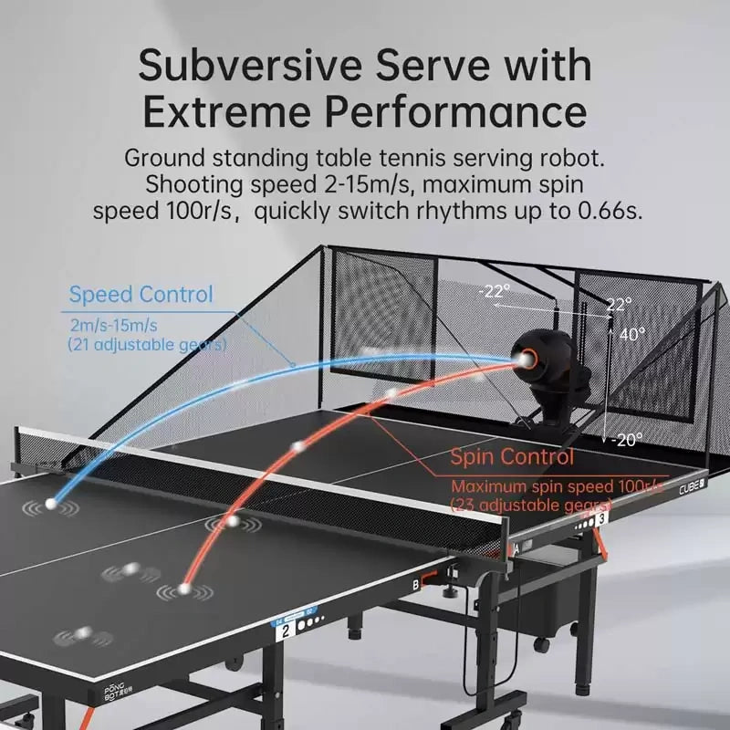 Pongbot HALO S Pro Floor Standing Table Tennis Serving Robot (Pre-Order)