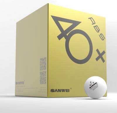 Sanwei 40+ ABS 1 Star Table Tennis Balls, Pack of 100