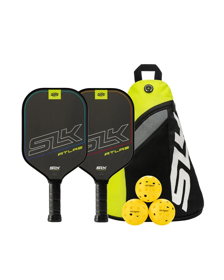 Selkirk SLK Atlas Max Pickleball Bundle, 2 Paddles, 3 Balls & Backpack