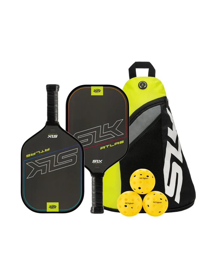 Selkirk SLK Atlas Max Pickleball Bundle, 2 Paddles, 3 Balls & Backpack