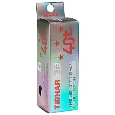 Tibhar 40+ SYNTT 3 Star ABS Table Tennis Balls, Pack of 3