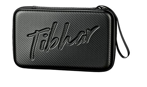 Tibhar Table Tennis Bat Case Carbon Square (Black)