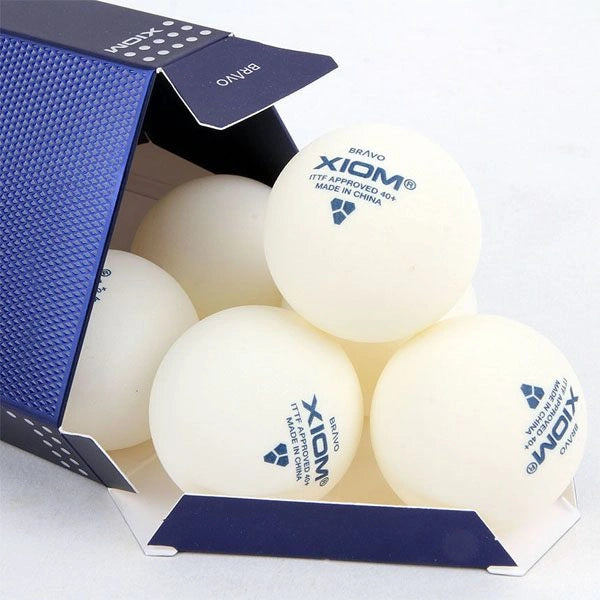 Xiom BRAVO 3 Star ABS Table Tennis Balls, Pack of 6