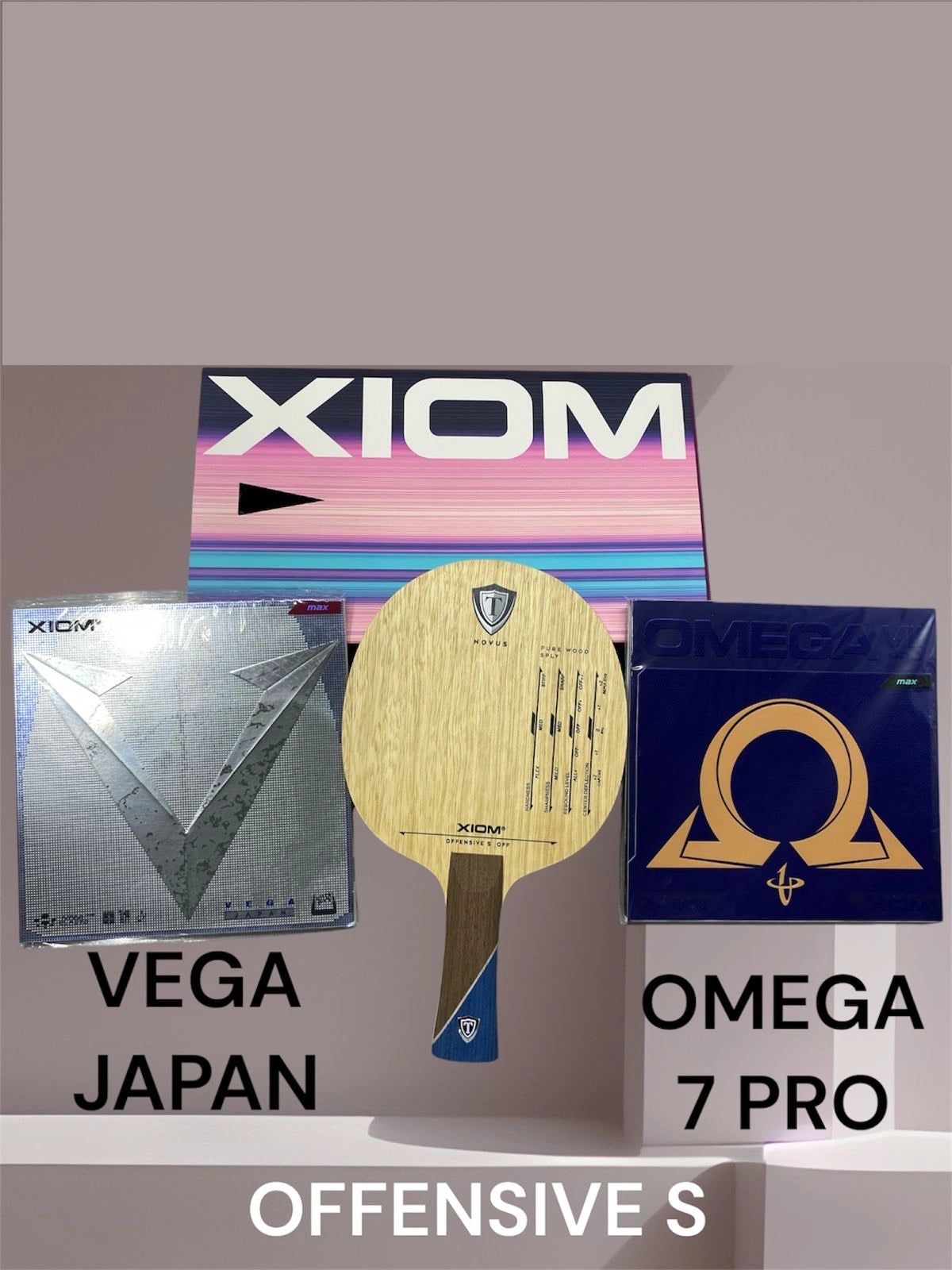 Xiom Omega Pro Intermediate Table Tennis Racket