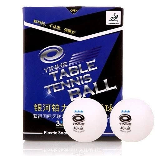 Yinhe 40+ Seamless 3 Star Table Tennis Balls, Pack of 6