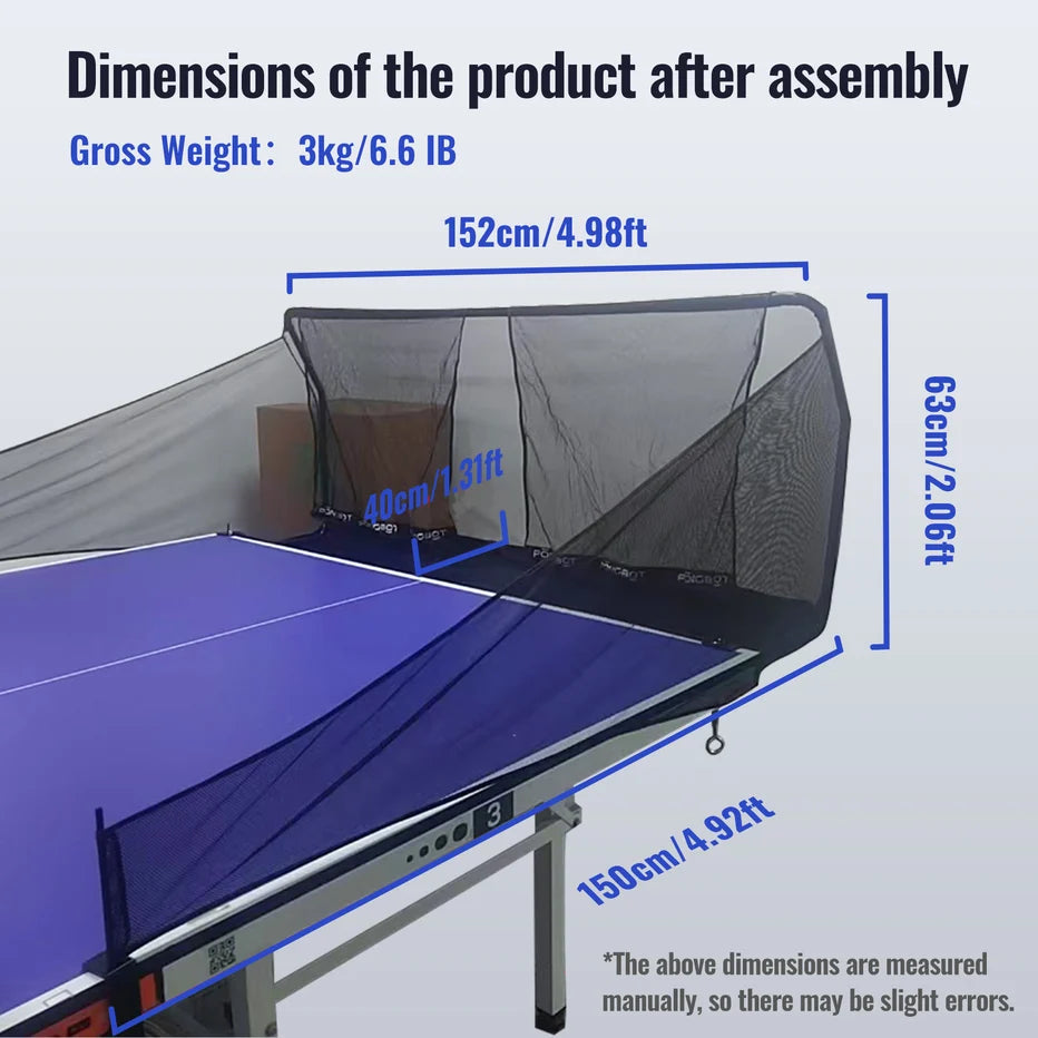 Pongbot Table Tennis Ball Collection Net