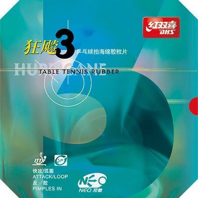 DHS Hurricane 3 Table Tennis Rubber