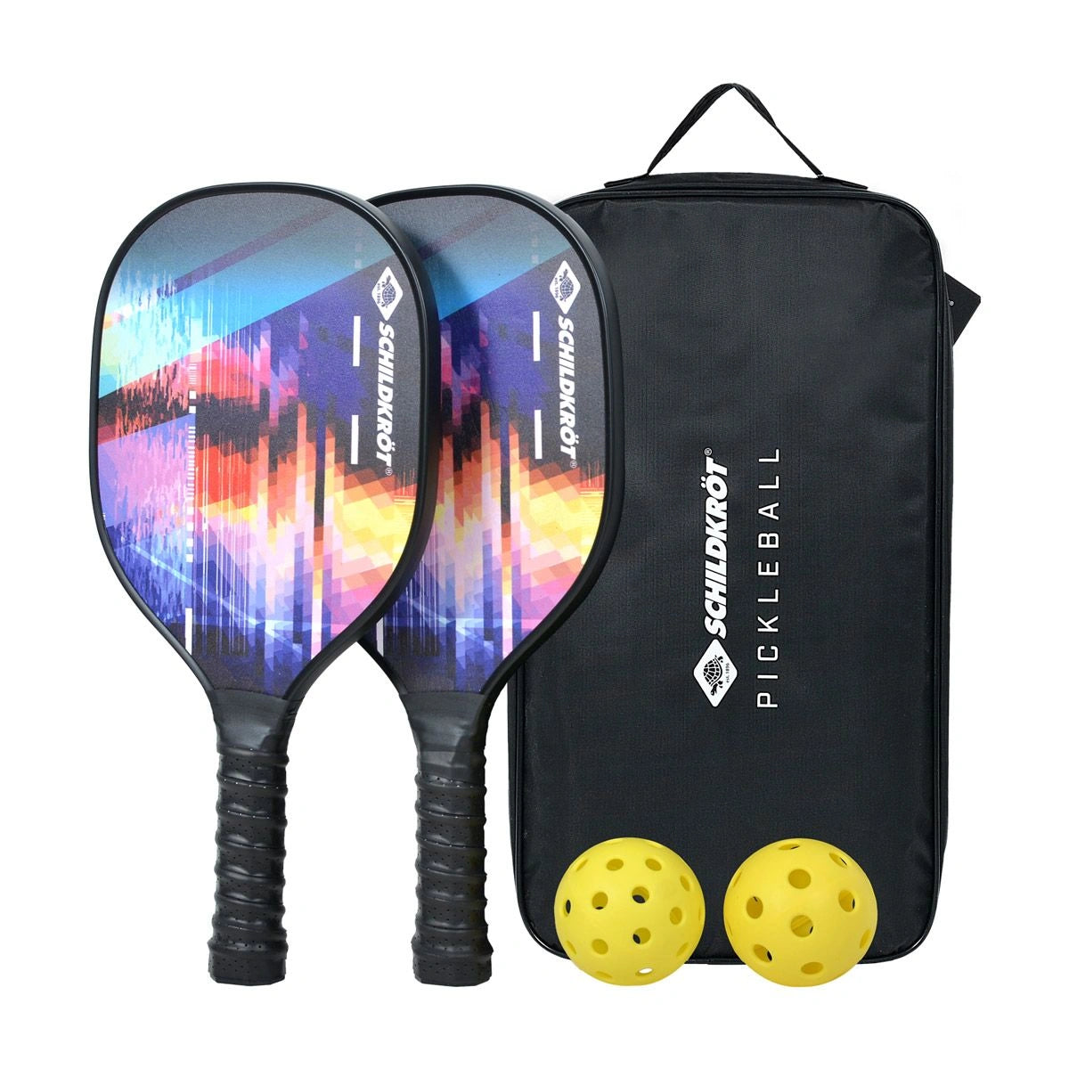 Donic Schildkrot Pickleball Paddle Set, 2 Paddles, 2 Balls & Case