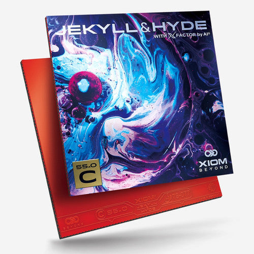 Xiom Jekyll & Hyde C55 Table Tennis Rubber Red